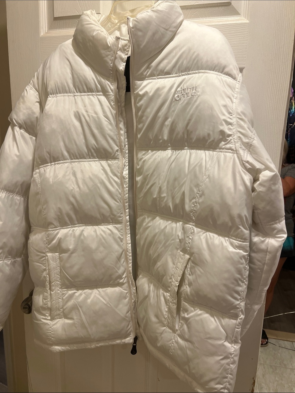 South Pole Crispy White Quilted Puffer Jacket